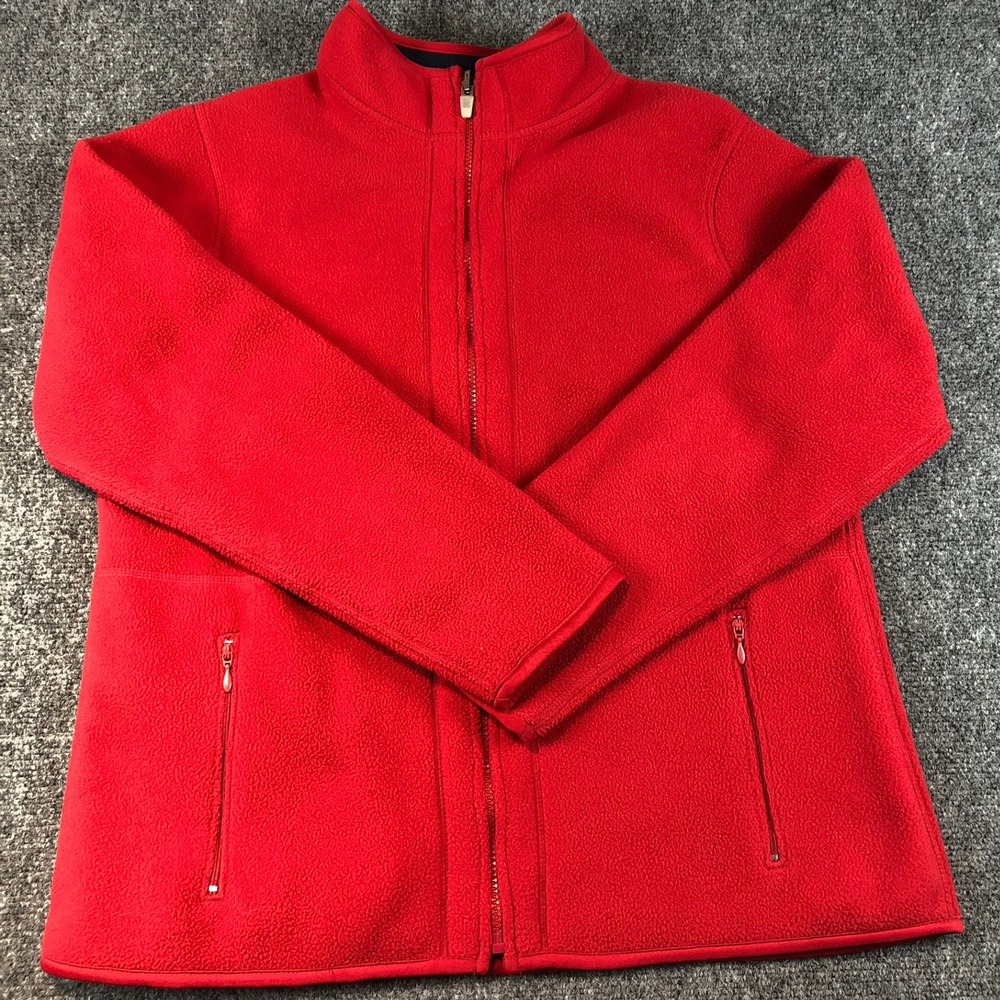 Prospirit Athletic Gear Red Fleece Full Zip Jacket Womens Size‎ Large